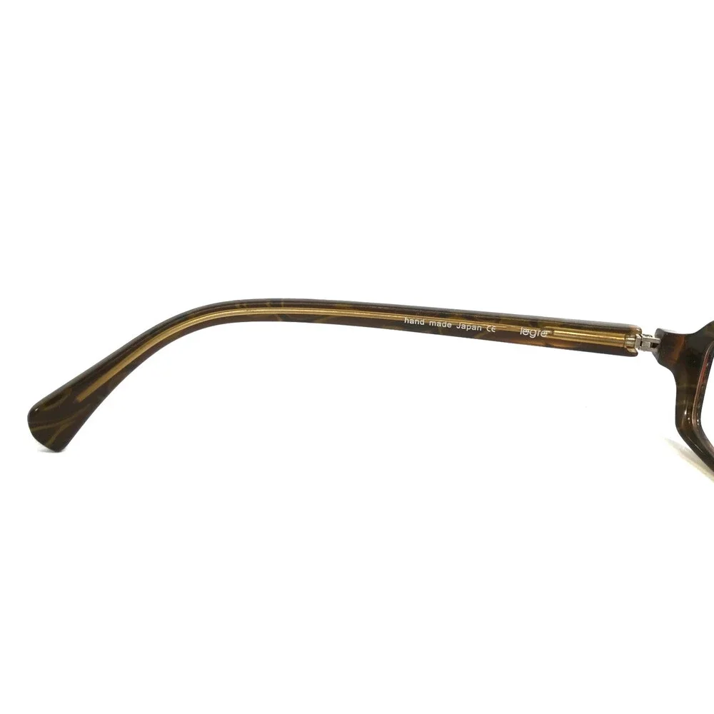 Legre Eyeglasses Frames LE-037 Col. 315 Shiny Brown Rectangle Full Rim 52-16-128